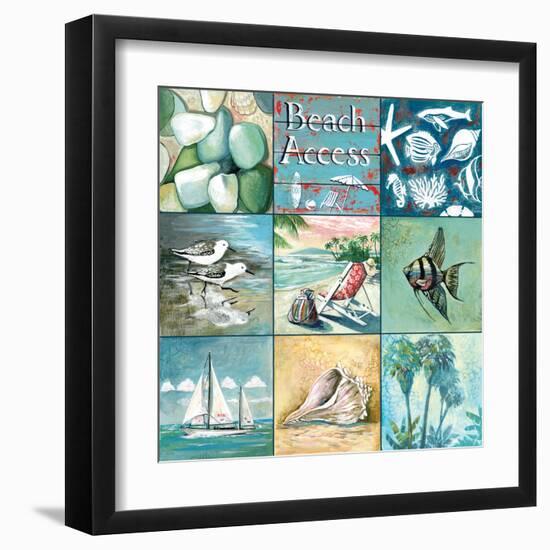 Beach Access - Nine Square-Gregory Gorham-Framed Art Print