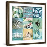 Beach Access - Nine Square-Gregory Gorham-Framed Art Print