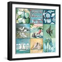 Beach Access - Nine Square-Gregory Gorham-Framed Art Print