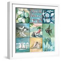 Beach Access - Nine Square-Gregory Gorham-Framed Art Print