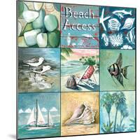 Beach Access - Nine Square-Gregory Gorham-Mounted Art Print