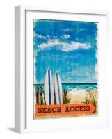 Beach Access-Julie DeRice-Framed Art Print