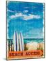 Beach Access-Julie DeRice-Mounted Art Print