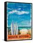 Beach Access-Julie DeRice-Framed Stretched Canvas