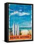 Beach Access-Julie DeRice-Framed Stretched Canvas