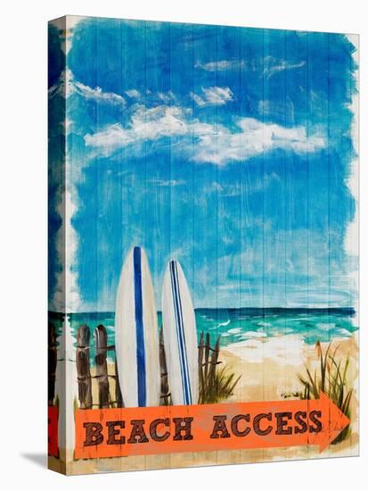 Beach Access-Julie DeRice-Stretched Canvas