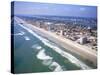 Beach Aerial, Daytona Beach, Florida-Bill Bachmann-Stretched Canvas