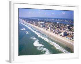 Beach Aerial, Daytona Beach, Florida-Bill Bachmann-Framed Photographic Print