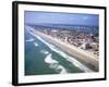 Beach Aerial, Daytona Beach, Florida-Bill Bachmann-Framed Photographic Print
