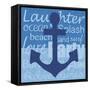 Beach Anchor-Lauren Gibbons-Framed Stretched Canvas