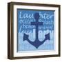 Beach Anchor-Lauren Gibbons-Framed Art Print