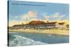 Beach and Bath House, Kennebunkport, Maine-null-Stretched Canvas