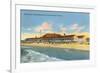 Beach and Bath House, Kennebunkport, Maine-null-Framed Premium Giclee Print