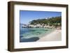 Beach and Bay of Cala Gat, Cala Ratjada, Majorca (Mallorca)-Markus Lange-Framed Photographic Print