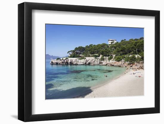 Beach and Bay of Cala Gat, Cala Ratjada, Majorca (Mallorca)-Markus Lange-Framed Photographic Print