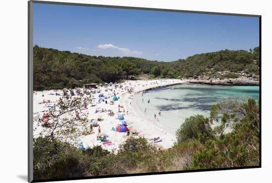 Beach and Bay of Cala S' Amarador, Cala Mondrago, Near Porto Pedro-Markus Lange-Mounted Photographic Print