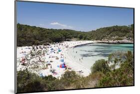 Beach and Bay of Cala S' Amarador, Cala Mondrago, Near Porto Pedro-Markus Lange-Mounted Photographic Print