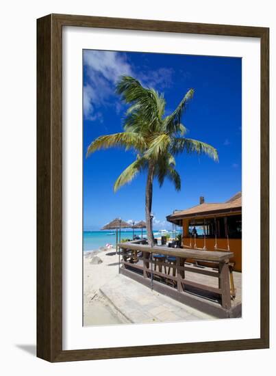 Beach and Beach Bar-Frank Fell-Framed Photographic Print