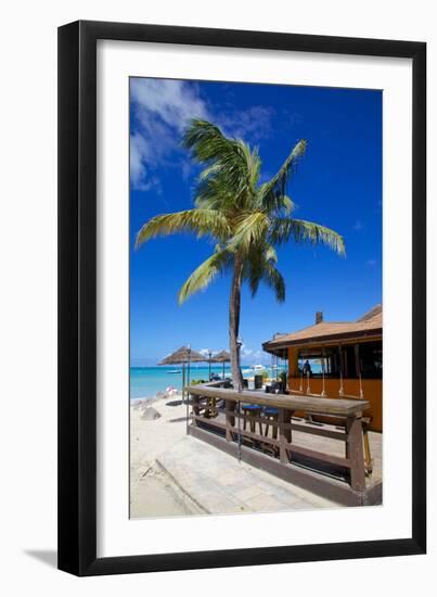 Beach and Beach Bar-Frank Fell-Framed Photographic Print