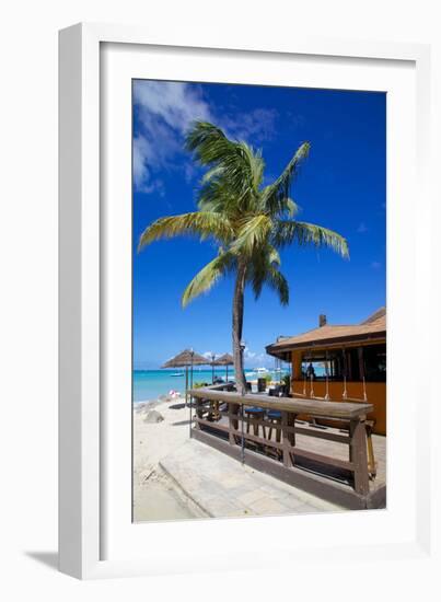 Beach and Beach Bar-Frank Fell-Framed Photographic Print