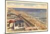 Beach and Boardwalk, Coney Island, New York City-null-Mounted Art Print