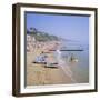 Beach and Boats, Bournemouth, Dorset, England-Roy Rainford-Framed Photographic Print