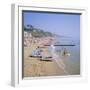 Beach and Boats, Bournemouth, Dorset, England-Roy Rainford-Framed Photographic Print