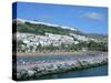 Beach and Breakwater, Puerto Rico, Gran Canaria, Canary Islands-Peter Thompson-Stretched Canvas