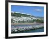 Beach and Breakwater, Puerto Rico, Gran Canaria, Canary Islands-Peter Thompson-Framed Photographic Print