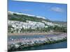 Beach and Breakwater, Puerto Rico, Gran Canaria, Canary Islands-Peter Thompson-Mounted Photographic Print