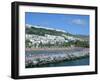 Beach and Breakwater, Puerto Rico, Gran Canaria, Canary Islands-Peter Thompson-Framed Photographic Print