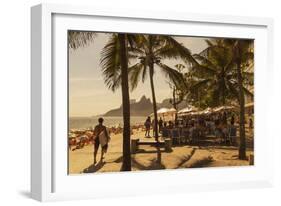 Beach and Cafe, Rio De Janeiro, Brazil, South America-Angelo-Framed Photographic Print