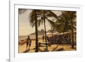 Beach and Cafe, Rio De Janeiro, Brazil, South America-Angelo-Framed Photographic Print