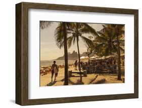 Beach and Cafe, Rio De Janeiro, Brazil, South America-Angelo-Framed Photographic Print