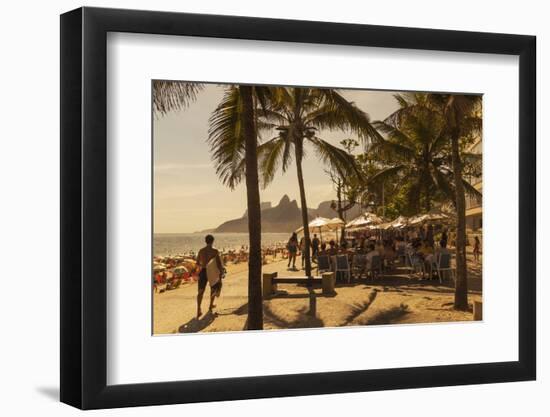 Beach and Cafe, Rio De Janeiro, Brazil, South America-Angelo-Framed Photographic Print