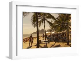 Beach and Cafe, Rio De Janeiro, Brazil, South America-Angelo-Framed Photographic Print