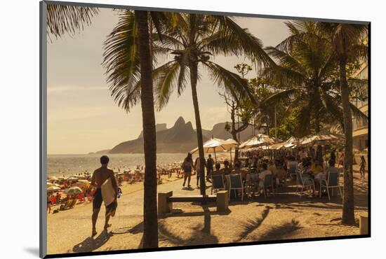 Beach and Cafe, Rio De Janeiro, Brazil, South America-Angelo-Mounted Photographic Print