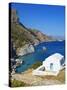 Beach and Church, Agia Anna, Amorgos, Cyclades, Aegean, Greek Islands, Greece, Europe-Tuul-Stretched Canvas