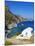 Beach and Church, Agia Anna, Amorgos, Cyclades, Aegean, Greek Islands, Greece, Europe-Tuul-Mounted Photographic Print