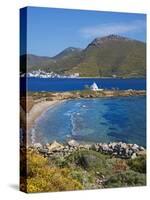 Beach and Church, Agios Panteleimon, Amorgos, Cyclades, Aegean, Greek Islands, Greece, Europe-Tuul-Stretched Canvas