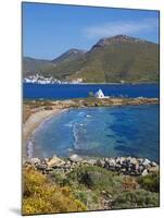 Beach and Church, Agios Panteleimon, Amorgos, Cyclades, Aegean, Greek Islands, Greece, Europe-Tuul-Mounted Photographic Print