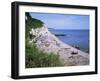 Beach and Cliffs, Beer, Devon, England, United Kingdom-Roy Rainford-Framed Photographic Print