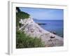 Beach and Cliffs, Beer, Devon, England, United Kingdom-Roy Rainford-Framed Photographic Print