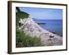 Beach and Cliffs, Beer, Devon, England, United Kingdom-Roy Rainford-Framed Photographic Print