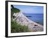 Beach and Cliffs, Beer, Devon, England, United Kingdom-Roy Rainford-Framed Photographic Print