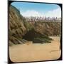 Beach and Cliffs, Newquay, Cornwall, Late 19th or Early 20th Century-null-Mounted Premium Giclee Print