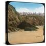 Beach and Cliffs, Newquay, Cornwall, Late 19th or Early 20th Century-null-Stretched Canvas