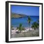 Beach and Coastline at Playa Anakena, on the North Coast of Easter Island, Chile-Geoff Renner-Framed Photographic Print