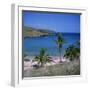 Beach and Coastline at Playa Anakena, on the North Coast of Easter Island, Chile-Geoff Renner-Framed Photographic Print