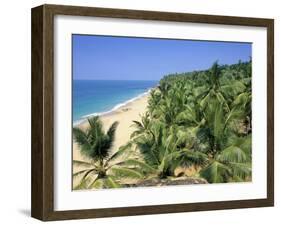 Beach and Coconut Palms, Kovalam Beach, Kerala State, India-Gavin Hellier-Framed Photographic Print